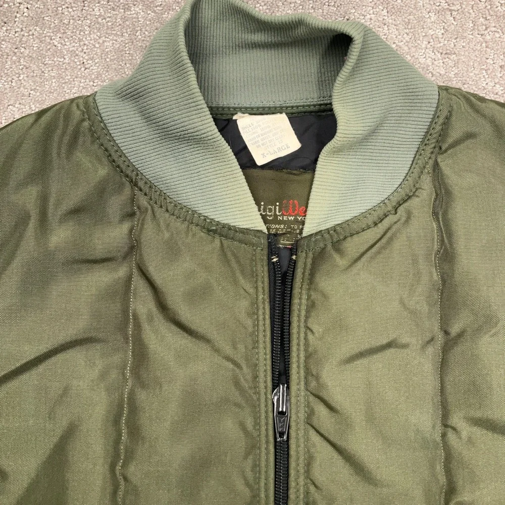 Vintage RefrigiWear Vest‎ Mens XLarge Olive Green Insulate Quilt Work Chore
